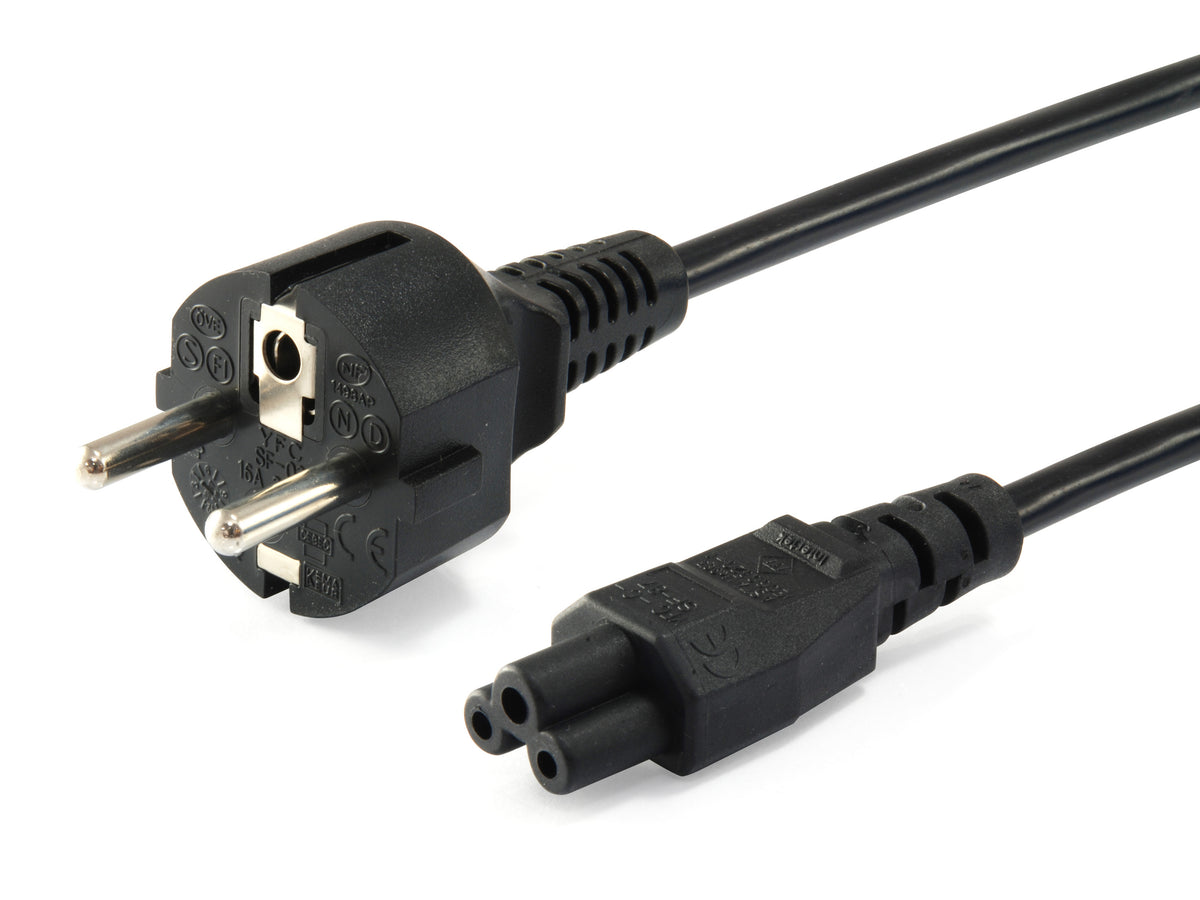Cable EQUIP Schuko/M a C5/H 1.8m Negro (EQ112150)