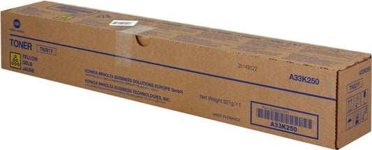 Konica Minolta TN321 Yellow Original Toner Cartridge - TN321Y/A33K250