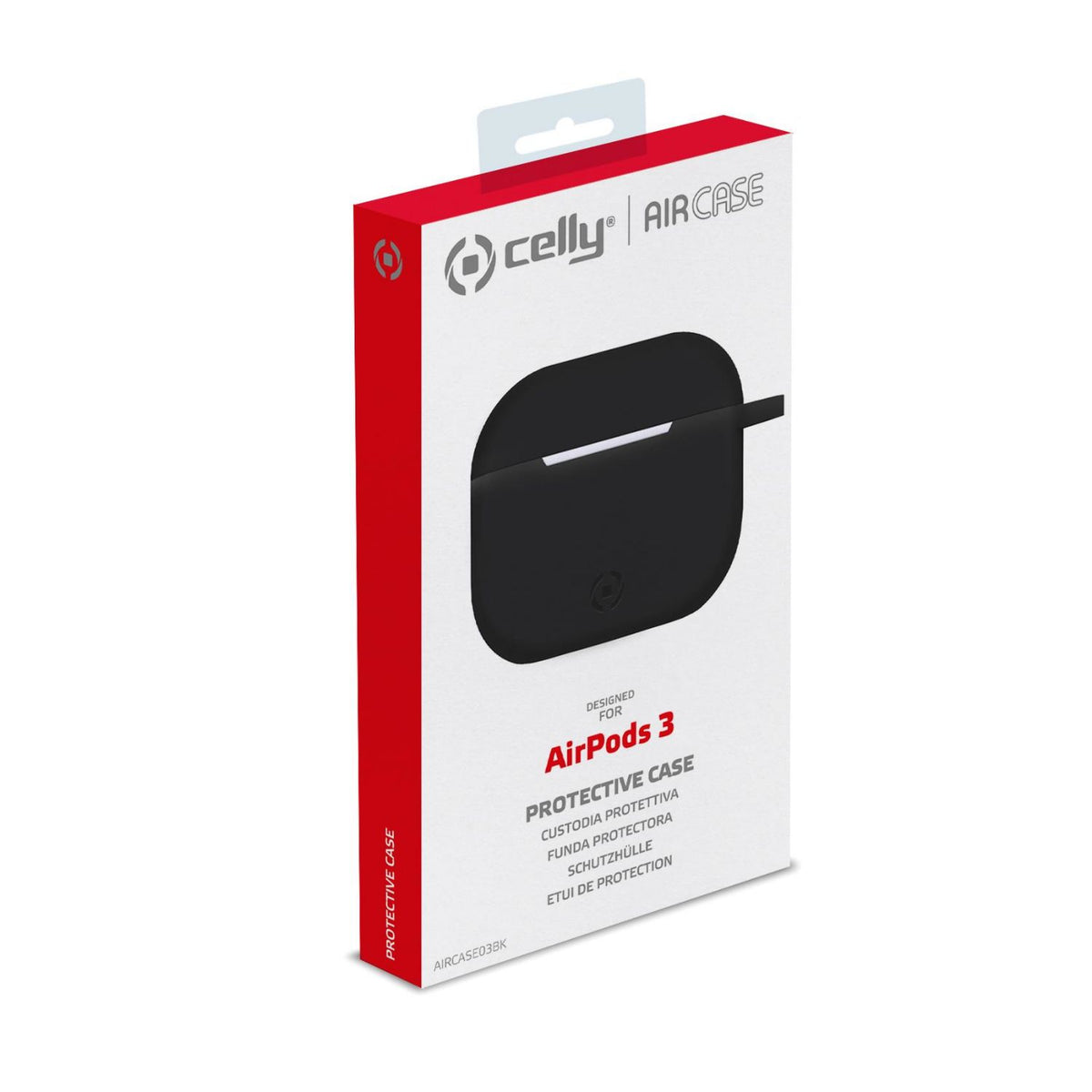 Funda CELLY para Apple Airpods 3 Negra (AIRCASE03BK)