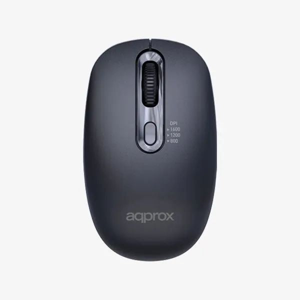 Ratón Approx Óptico Wireless 1600dpi Negro (APPXM200)