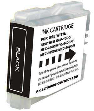 Brother LC1000XL/LC970XL Black Generic Ink Cartridge - Replaces LC1000BK/LC970BK