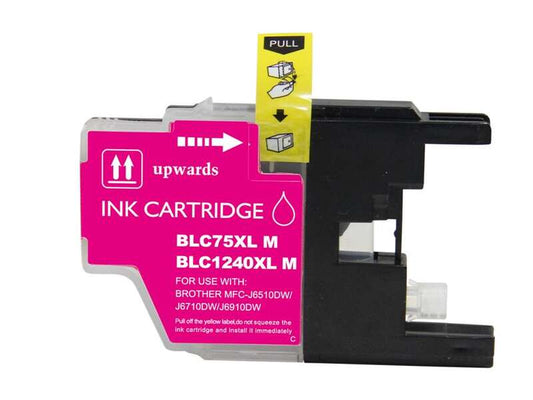 Brother LC1240XL/LC1220XL/LC1280XL Magenta Generic Ink Cartridge - Replaces LC1240M/LC1220M/LC1280XLM