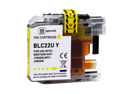 Brother LC22U Yellow Generic Ink Cartridge - Replaces LC22UYBP