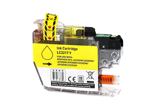 Brother LC3217 Yellow Generic Ink Cartridge - Replaces LC3217Y