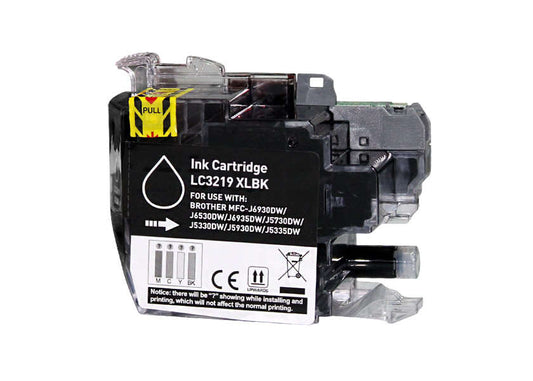 Brother LC3219XL Black Generic Ink Cartridge - Replaces LC3219XLBK