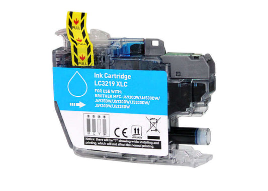 Brother LC3219XL Cyan Generic Ink Cartridge - Replaces LC3219XLC