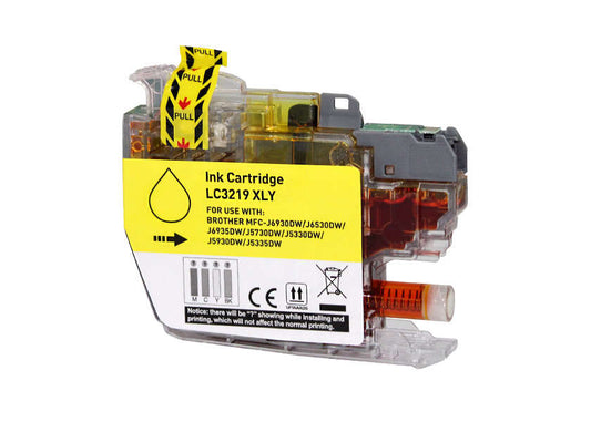 Brother LC3219XL Yellow Generic Ink Cartridge - Replaces LC3219XLY