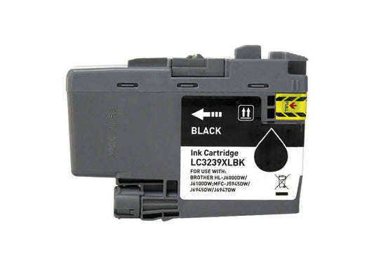 Brother LC3239XL Black Pigment Ink Cartridge Generic - Replaces LC3239XLBK