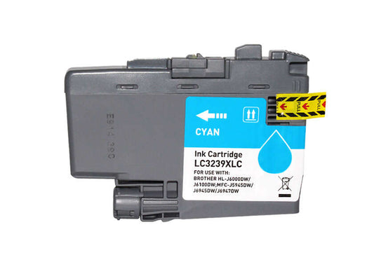 Brother LC3239XL Cyan Pigmented Ink Cartridge Generic - Replaces LC3239XLC