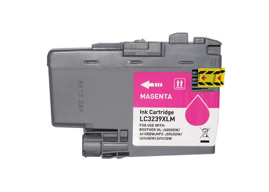 Brother LC3239XL Magenta Pigmented Ink Cartridge Generic - Replaces LC3239XLM