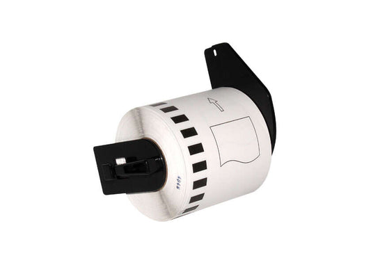 Brother DK22113 - Custom Size Generic Labels - 62mm x 15.24m Width - Black Text on Transparent Background