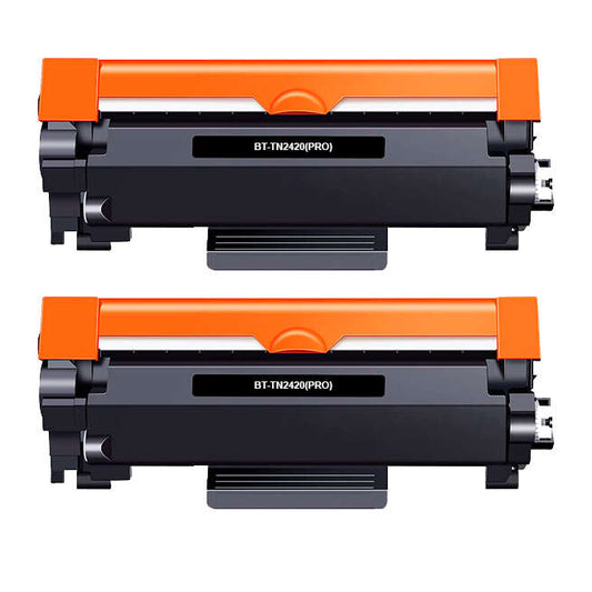 Brother TN2420/TN2410 Black 2-Pack Generic Toner Cartridges