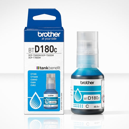 Brother BTD180C Cyan Original Ink Bottle - BTD180C