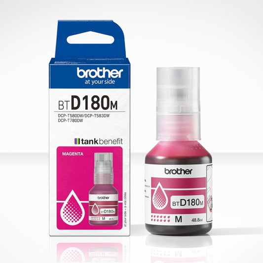 Brother BTD180M Magenta Original Ink Bottle - BTD180M