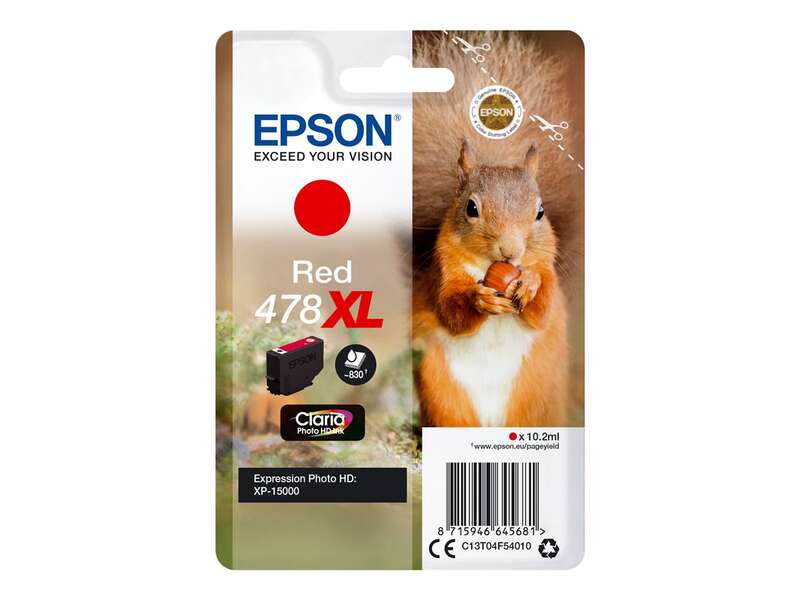 Epson 478XL Red Original Ink Cartridge - C13T04F54010