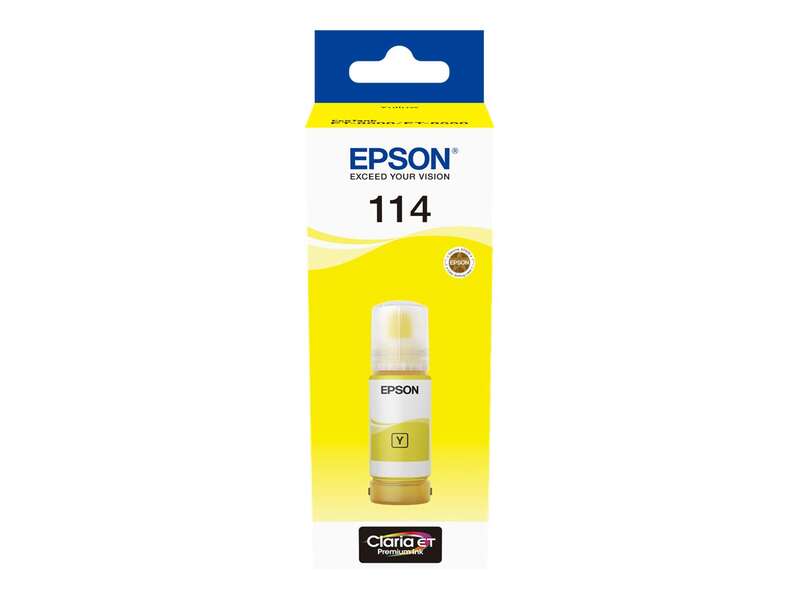 Epson 114 Yellow Original Pigment Ink Bottle - C13T07B440