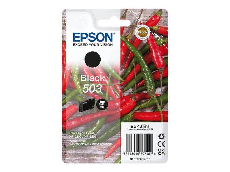 Epson 503 Black Original Ink Cartridge - C13T09Q14010