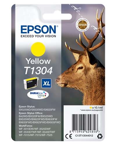 Epson T1304 Yellow Original Ink Cartridge - C13T13044012