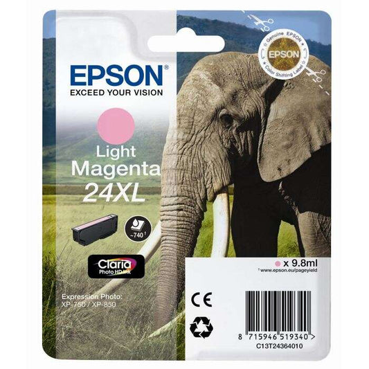 Epson T2436 (24XL) Magenta Light Original Ink Cartridge - C13T24364012