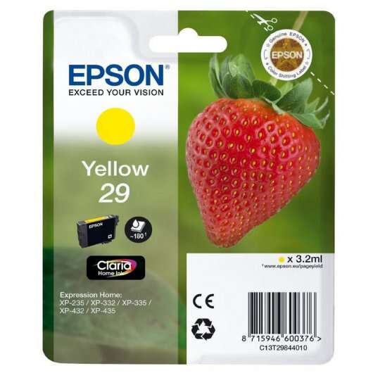 Epson T2984 (29) Yellow Original Ink Cartridge - C13T29844012