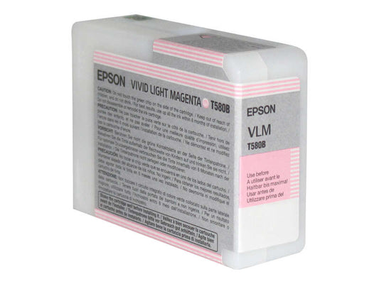 Epson T580B Magenta Light Vivid Original Ink Cartridge - C13T580B00