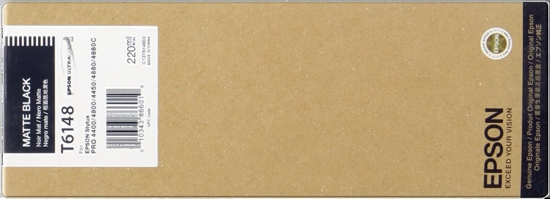 Epson T6148 Matte Black Original Ink Cartridge - C13T614800