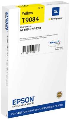 Epson T9084 Yellow Original Ink Cartridge - C13T908440