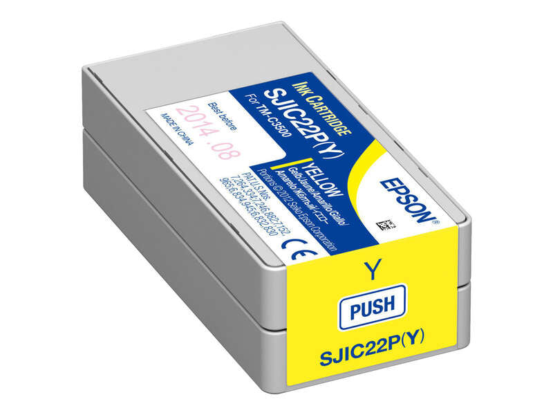 Epson SJIC22P Yellow Original Ink Cartridge - C33S020604/SJIC22P(Y)