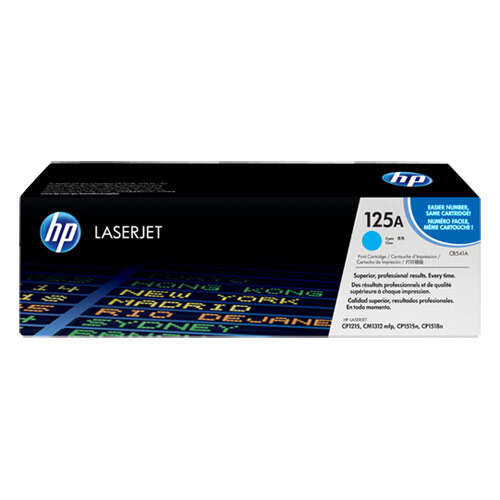 HP CB541A Cyan Original Toner Cartridge - 125A