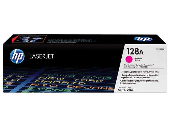 HP CE323A Magenta Original Toner Cartridge - 128A