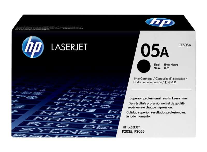HP CE505A Black Original Toner Cartridge - 05A