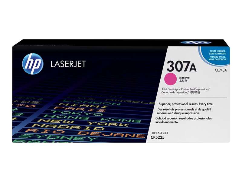 HP CE743A Magenta Original Toner Cartridge - 307A