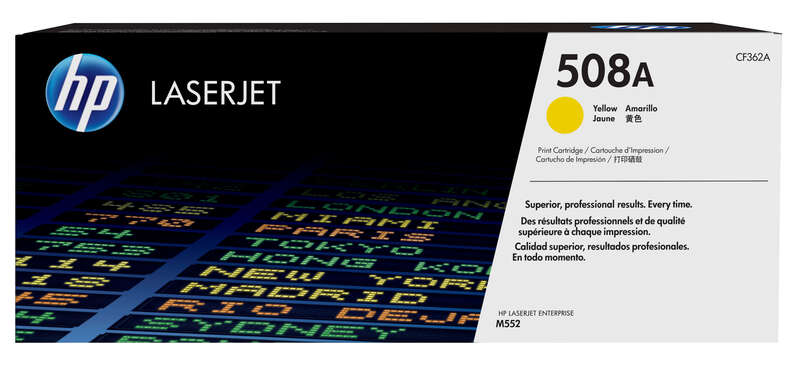 HP CF362A Yellow Original Toner Cartridge - 508A