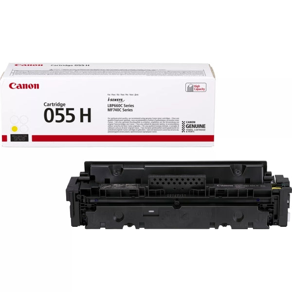 Canon 055H Yellow Original Toner Cartridge - 3017C002