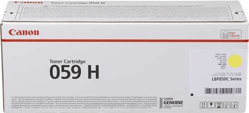 Canon 059H Yellow Original Toner Cartridge - 3624C001
