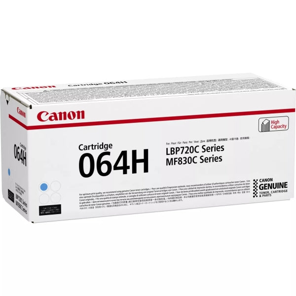 Canon 064H Cyan Original Toner Cartridge - 4936C001