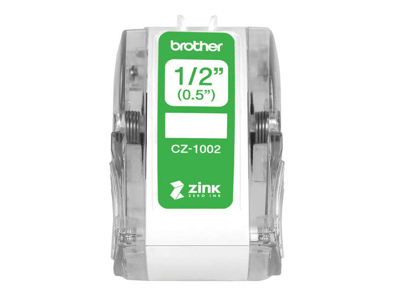 Brother CZ1002 Original Custom Size Label Roll - 12mm x 5m - Zero Ink