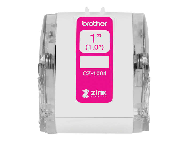 Brother CZ1004 Original Custom Size Label Roll - 25mm x 5m - Zero Ink