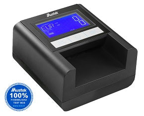 Detector / contador d9 de billetes falsos 4 divisas euro libra esterlina franco suizo y zloty polaco con luz uv
