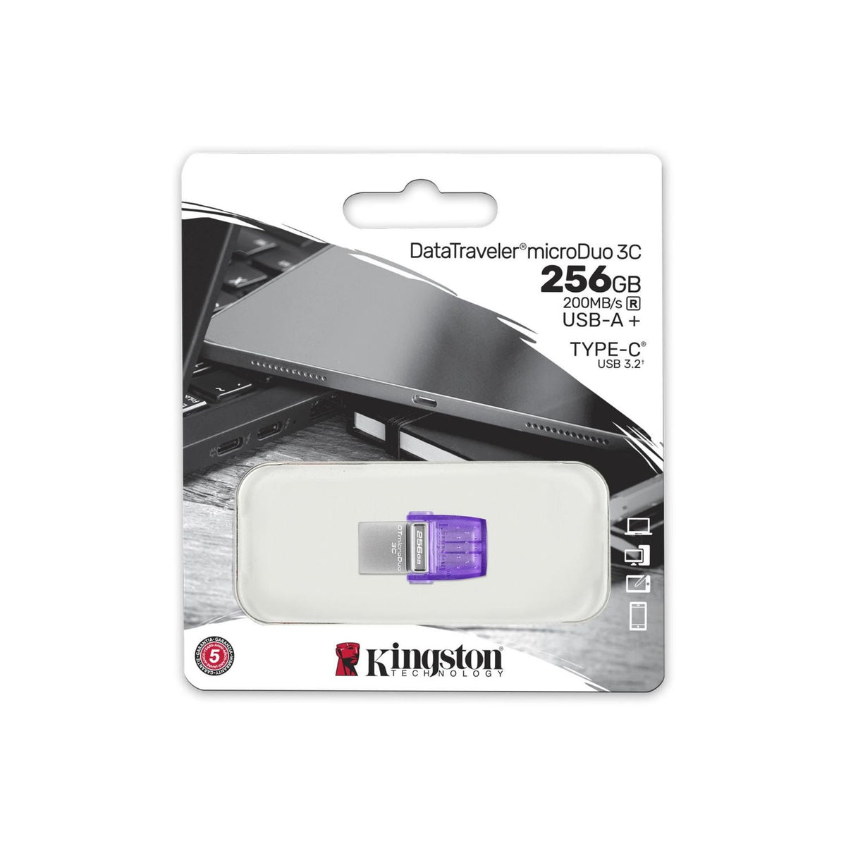 Pendrive Kingston 256Gb USB-A/C 3.0 (DTDUO3CG3/256GB)