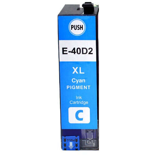 Epson T40D2 Cyan Generic Pigmented Ink Cartridge - Replaces C13T40D240/C13T40C240