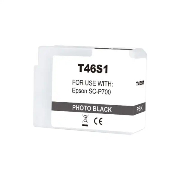 Epson T46S1 Black Photo Pigment Ink Cartridge Generic - Replaces C13T46S100