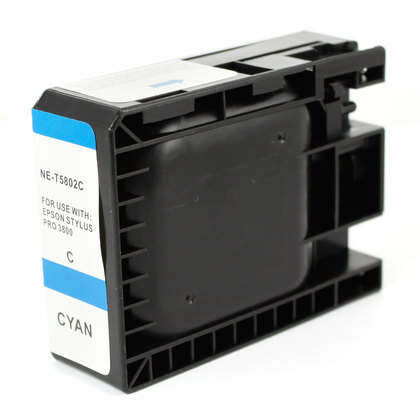 Epson T5802 Cyan Generic Pigmented Ink Cartridge - Replaces C13T580200