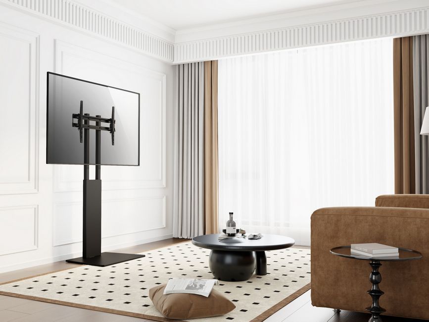 Soporte Suelo EQUIP 37"-75" Máx. 40Kg Negro (EQ650615)