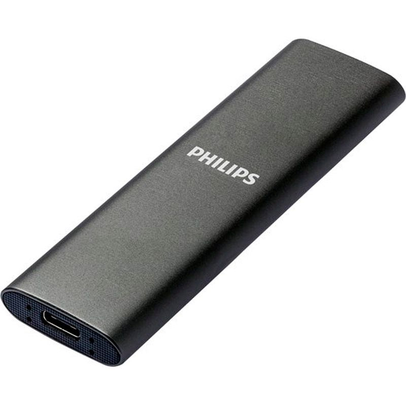 SSD Philips Slim 500Gb SATA USB-C 3.0 Gris (FM50SS031P)