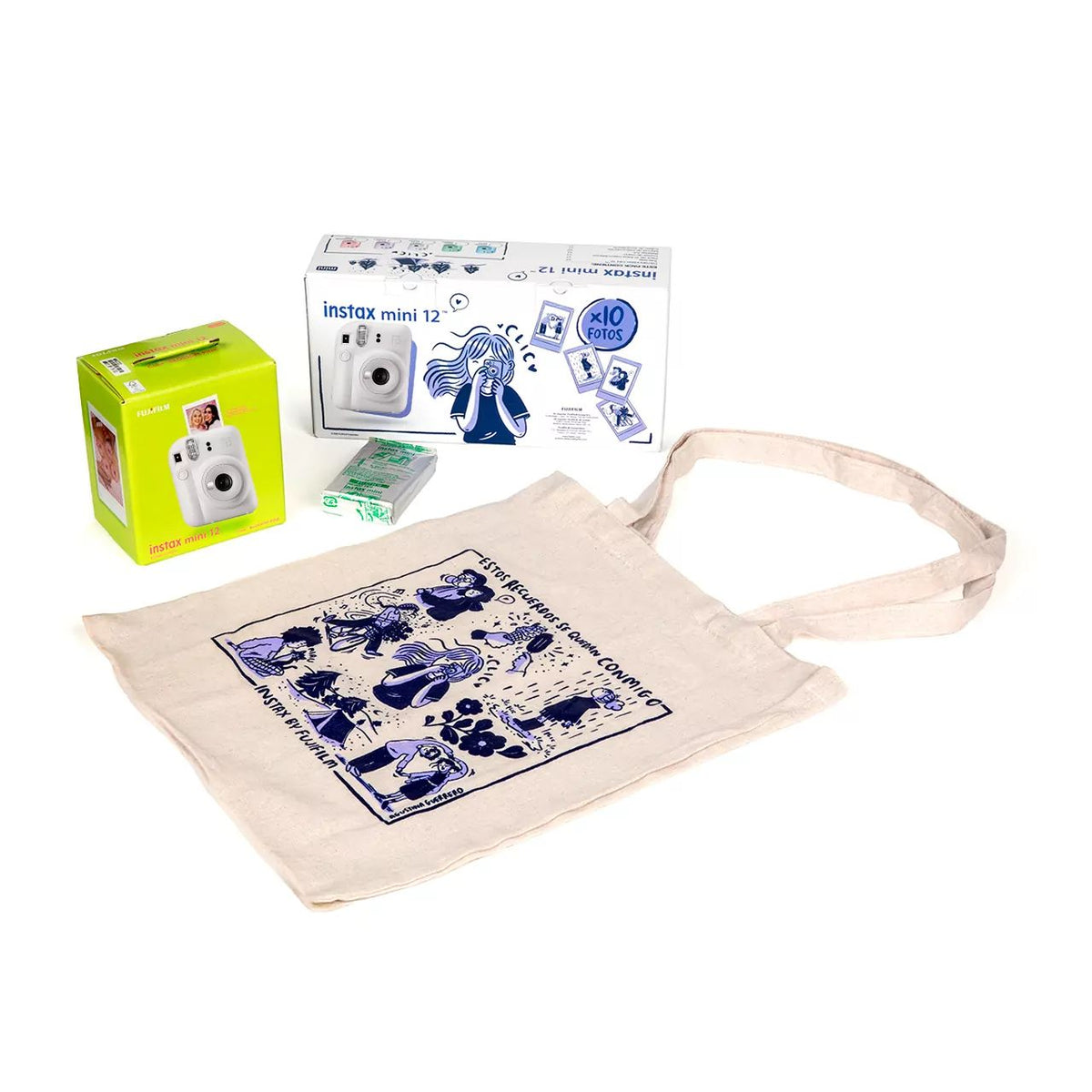 Cámara Fujiflim Intax mini 12 Clay White (FUJ170503)