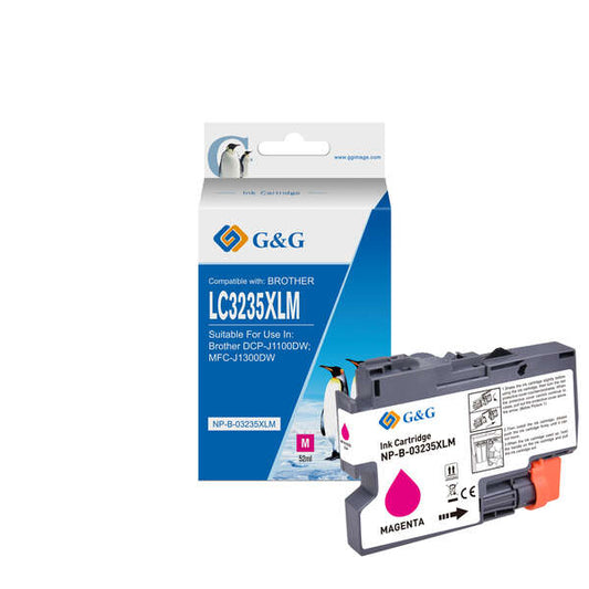 G&G Brother LC3235XL/LC3233 Magenta Generic Ink Cartridge - Replaces LC3235XLM/LC3233M