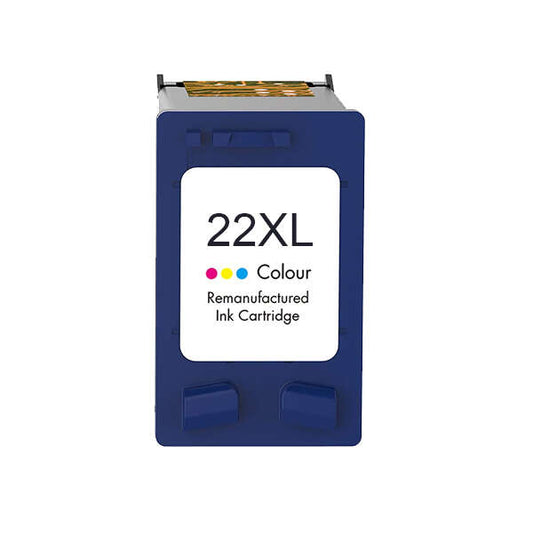 HP 22XL Color Remanufactured Ink Cartridge - Replaces C9352AE/C9352CE