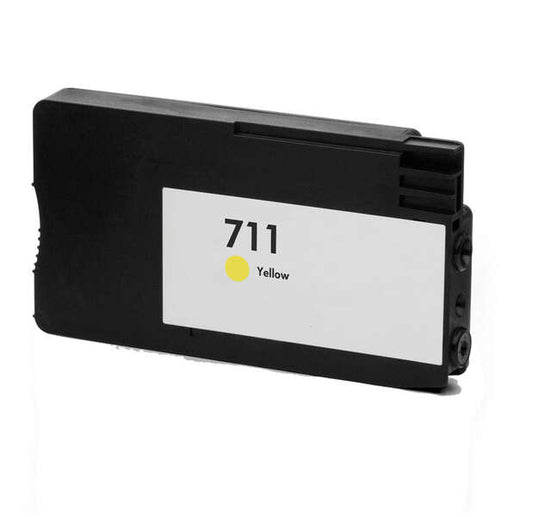 HP 711 Yellow Generic Ink Cartridge - Replaces CZ132A