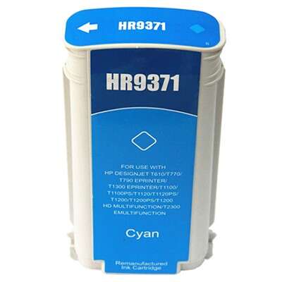 HP 72 Cyan Generic Ink Cartridge - Replaces C9371A